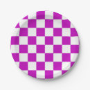 Search for purple gingham paper plates Pattern