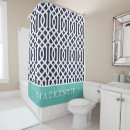 Search for aqua shower curtains Monogrammed