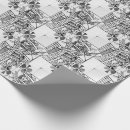 Search for club wrapping paper Black and white