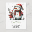Search for cute reindeer postcards Red