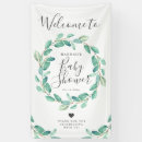 Search for welcome baby shower banners Green