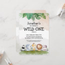 Search for beige birthday invitations Wild one