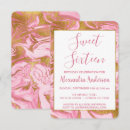 Search for marble sweet 16 invitations Girly