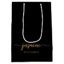 Search for black and gold gift bags Script