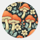Search for small mushroom stickers Orange