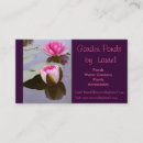 Search for water lily business cards Pink