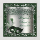 Search for green masquerade mask invitations Party