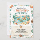 Search for end of summer birthday invitations Swimming