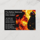 Search for fire safety business cards Firefighter