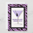 Search for purple martini invitations Lavender