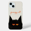 Search for grumpy iphone cases Black cat