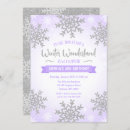 Search for purple winter wonderland invitations Cute