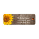 Search for cute ladybug return address labels Sunflower
