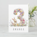 Search for rabbit birthday invitations Whimsical