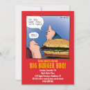 Search for burger bbq party invitations Red