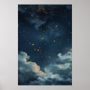 Search for moon and stars design posters Night sky