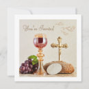 Search for eucharist invitations Gold chalice