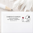 Search for snoopy return address labels Colourful peanuts