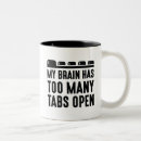 Search for too many tabs mugs Brain
