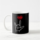 Search for sign language i love you mugs Heart
