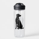 Search for black labrador water bottles Watercolor
