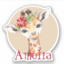 Search for baby girl nursery stickers Giraffe