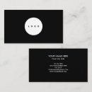 Search for circle business cards Contemporary