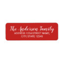Search for red and white return address labels Calligraphy