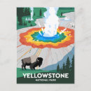 Search for yellowstone national park postcards Wyoming montana vacation