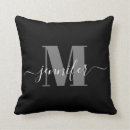 Search for black and white grey cushions Typography