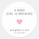 Search for baby is brewing stickers Girl