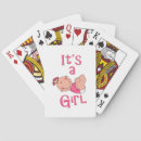 Search for baby shower playing cards It's a girl