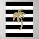 Search for black white gold posters Palm tree