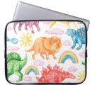 Search for dinosaur laptop cases Watercolor