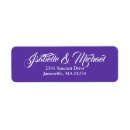 Search for royal purple return address labels Calligraphy