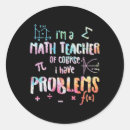 Search for funny math teacher stickers Classroom