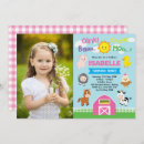 Search for barnyard 1st birthday invitations Farm