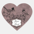 Search for love birds wedding stickers Vintage