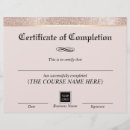 Search for certificate of completion Award