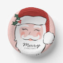 Search for santa claus paper bowls Red