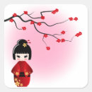 Search for japanese doll stickers Kokeshi