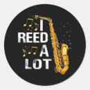 Search for saxophone player stickers Band