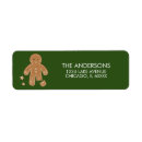 Search for gingerbread return address labels Holiday cookies
