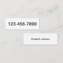 Search for phone number business cards Simple