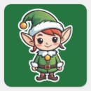 Search for green elf stickers Santa
