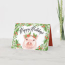 Search for funny pig christmas cards Cute