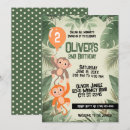 Search for monkey 2nd birthday invitations Zoo