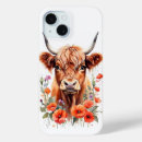 Search for highland cattle iphone cases Watercolor