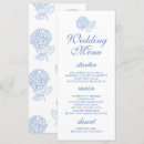 Search for dusty blue wedding menus White