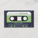 Search for music industry business cards Retro
